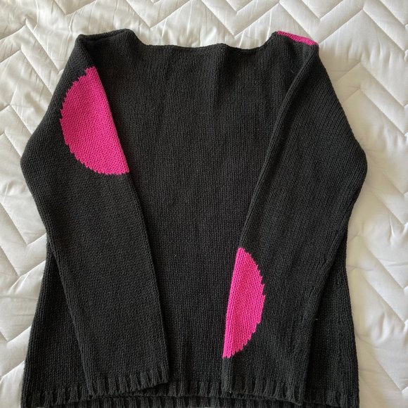 vintage LARGE DOT SWEATER lg Like New - Picture 4 of 5